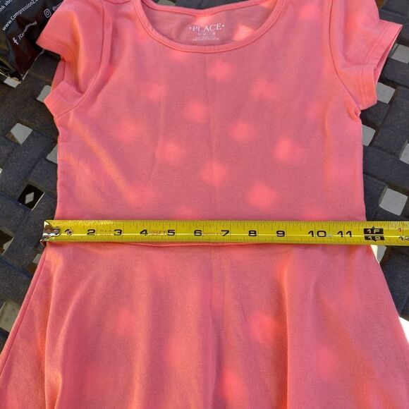 The Children’s Place A-Lined Little Girl Dresses Size 7/8 Lot of 2 [Orange and W - Picture 7 of 8